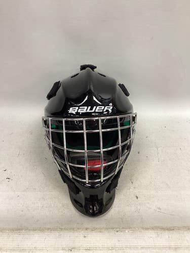 Used Bauer NME4 GOALIE HELMET Youth Goalie Helmet/Mask Black SM 11851-S000038853