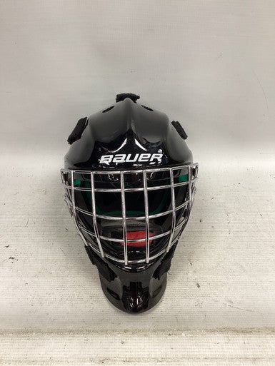 Used Bauer NME4 GOALIE HELMET Youth Goalie Helmet/Mask Black SM 11851-S000038853