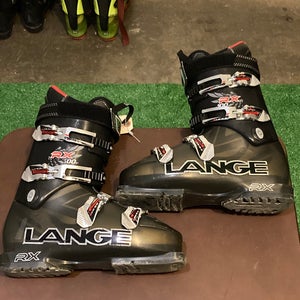 Used Men's Lange RX 100 Ski Boots | Mondo Size 27.5 | Sole Length 316 mm