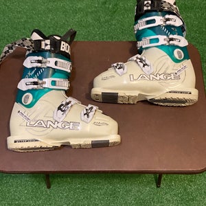 Used Women's Lange RX 110 LV Ski Boots | Mondo Size 23.5 | Sole Length 276 mm | Box Included