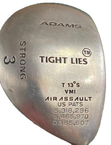 Adams Tight Lies Strong 3 Wood 13* RH SuperShaft Stiff Graphite 42.5" New Grip