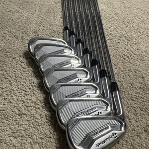 Men's 2008 TaylorMade P750 Tour Proto Left Hand Iron Set Stiff Flex Steel Shaft (Used)