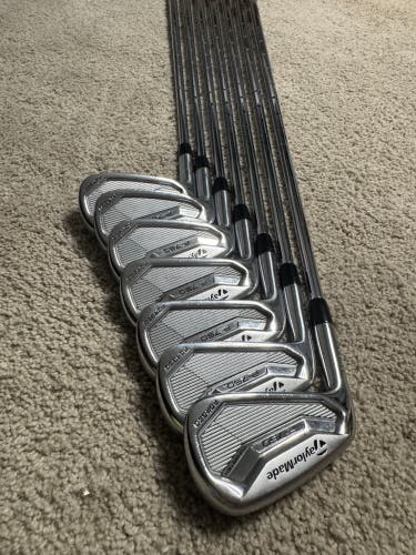 Men's 2008 TaylorMade P750 Tour Proto Left Hand Iron Set Stiff Flex Steel Shaft (Used)