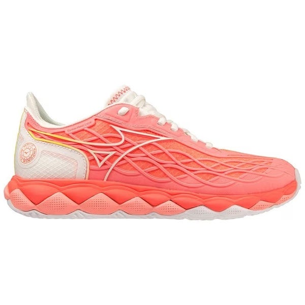 NIB WOMEN'S MIZUNO WAVE ENFORCE TOUR AC TENNIS SHOES (CNDYCORAL/WHT) #61GA230156