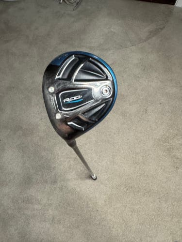 Men's 2018 Callaway Rogue Left Hand Fairway Wood Regular Flex 3 Wood (Used)