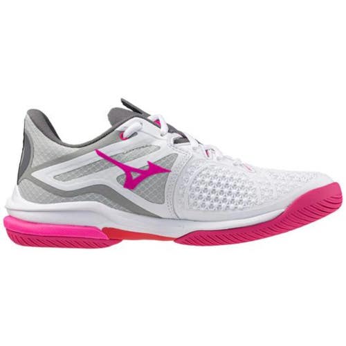 NIB WOMEN'S WAVE EXCEED TOUR 6 AC TENNIS SHOES (WHITE/RADIANT RED) #61GA247158
