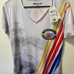 White Medium NASCAR Women's Jersey (New)