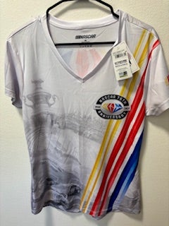 White Medium NASCAR Women's Jersey (New)