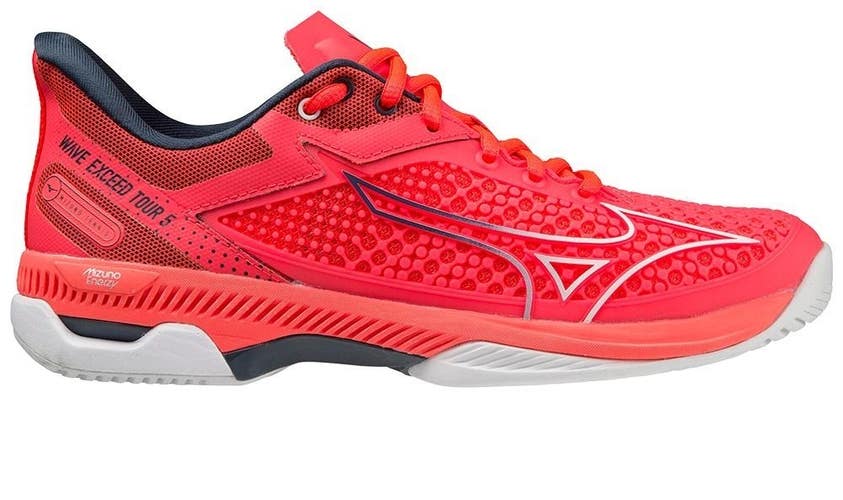 NIB WOMEN'S WAVE EXCEED TOUR 5 AC TENNIS SHOES (DRIVEN PINK/WHITE) #61GA227163