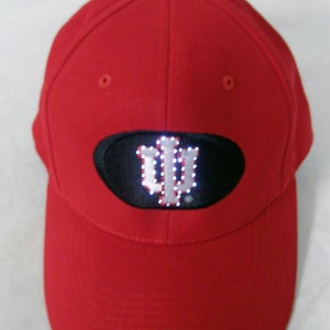 Indiana University Light Wear Fiber Optic Hat (Red, Adjustable) Golf Cap NEW
