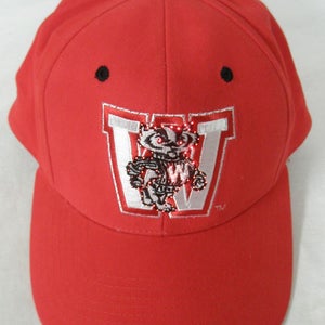 Wisconsin Badgers Light Wear Fiber Optic Hat (Red, Adjustable) Golf Cap NEW