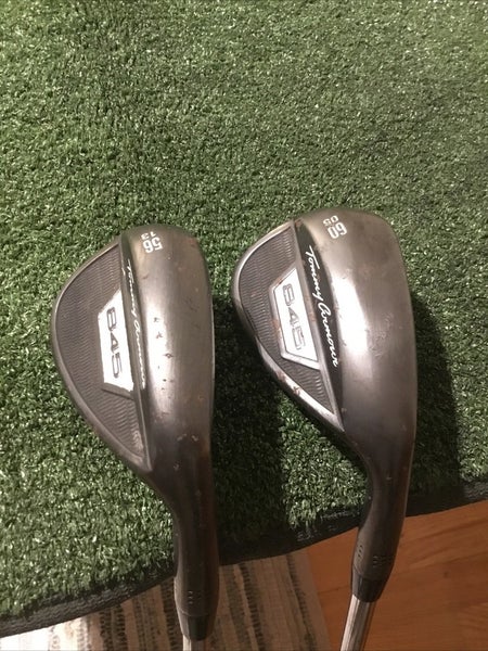 Tommy Armour 845 Black Wedge Set (SW & LW) TA-26 Black Apollo Steel Shafts