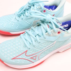 *NWOB* WOMEN'S MIZUNO WAVE EXCEED TOUR 5 AC TENNIS SHOES (TURQ/PINK) SZ 6.5