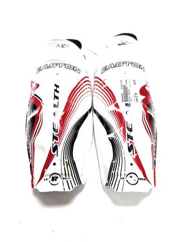 Used Easton STEALTH Junior Shin Guards White 12" 11860-C000299290