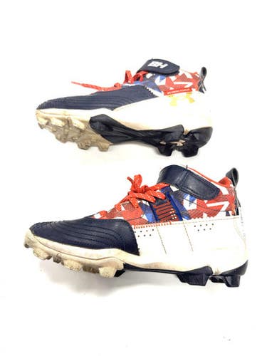 Used Under Armour BH BB/SB Cleats Navy Blue Junior 04 11860-S000299284
