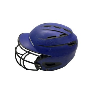 Used BoomBah BATTING HELMET W/MASK Batting Helmet w/Mask Royal Blue MD 11347-S000257316