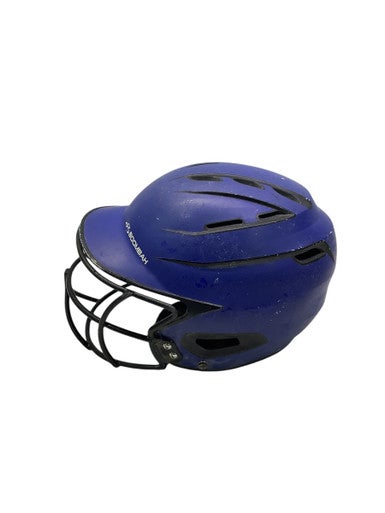 Used BoomBah BATTING HELMET W/MASK Batting Helmet w/Mask Royal Blue MD 11347-S000257316