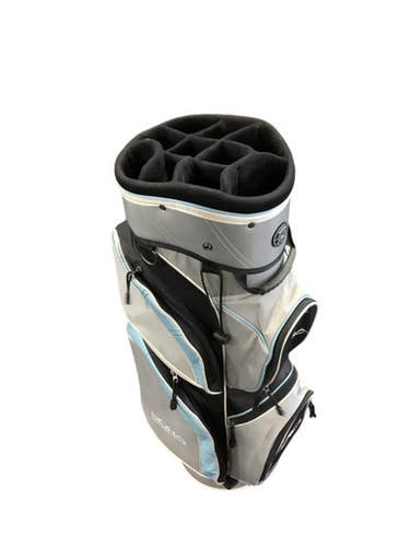 Used Mizuno SORA 10 WAY STAND BAG Womens Cart Bag Grey 11347-S000257307