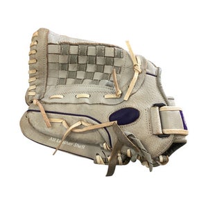 Used Rawlings SURE CATCH LH Throw Fastpitch Gloves Grey 12" 11760-S000083057