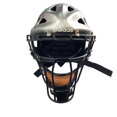 Used Adidas CATCHERS HELMET Catchers Helmet w/Mask Black And Grey M/L 11760-S000083058