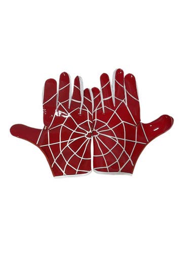 Used USA FOOTBALL GLOVES FB Gloves Red LG 11847-S000030129