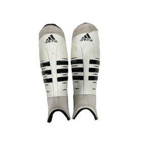 Used Adidas Soccer Shin Guards Adult White MD 11847-S000030123