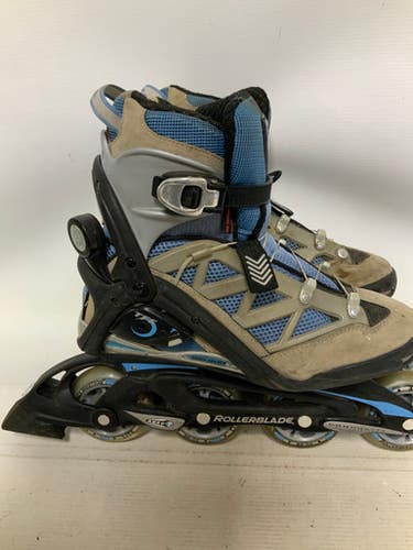 Used Rollerblade TRAINING PFS WOMENS Senior Rec Fitness Skates Grey Senior 8 11823-S000034886