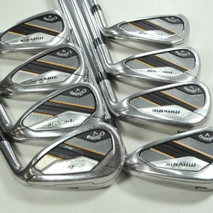 Callaway Mavrik 4-PW,AW Iron Set Regular Flex Right Elevate 95g Steel # 204099