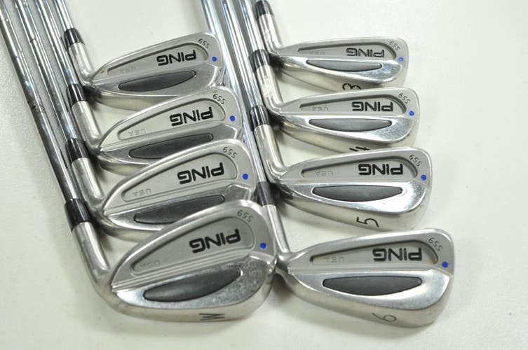 Ping S59 3-W Iron Set X-Stiff Flex Blue Dot Right Steel # 203652