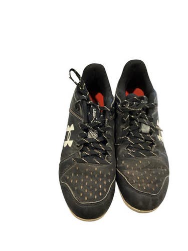 Used Under Armour BASEBALL CLEATS BLACK AND RED BB/SB Cleats Black Junior 03.5 11884-S000054015