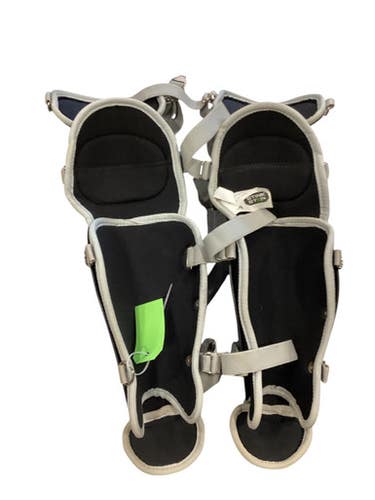 Used All-Star BLK SHIN GUARDS Catchers Leg Guards Black Junior 11884-S000054014