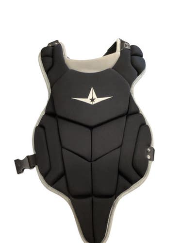 Used All-Star BLACK CHEST PROTECTOR Catchers Chest Protector Black Intermed 11884-S000054013