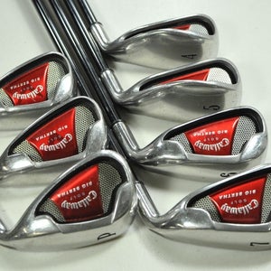 Callaway Big Bertha 2008 4-PW Iron Set Senior Flex RH 65g Graphite #204082
