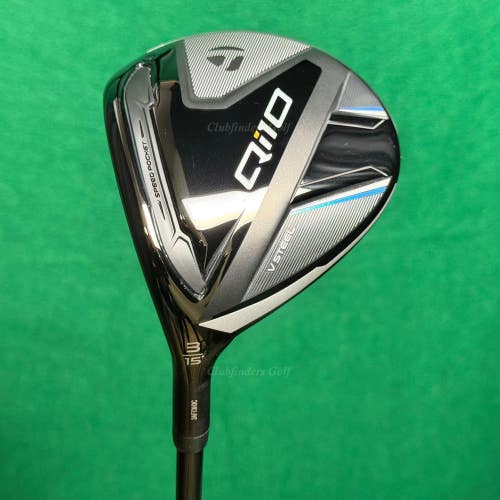 LH TaylorMade Qi10 V-Steel 15 Fairway Wood 3 Ventus Red FW 5-A Seniors w/HC