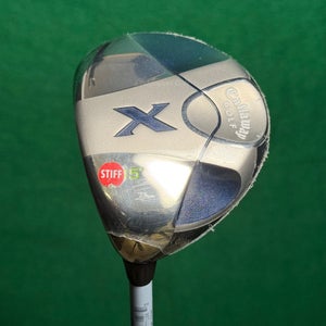 NEW LH Callaway X 2008 15 Fairway Wood 3 Fujikura E Fit-On 360 Stiff