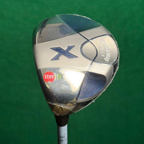 NEW LH Callaway X 2008 15 Fairway Wood 3 Fujikura E Fit-On 360 Stiff