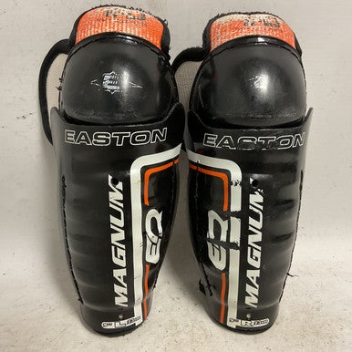 Used Easton EQ MAGNUM Youth Shin Guards Black And Orange 9" 11855-S000192570