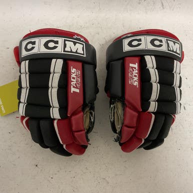 Used CCM TACKS 492 Junior Gloves Black And Red 11" 11855-S000192560