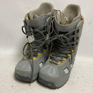 Used Burton MENS FREESTYLE Mens Snowboard Boots Silver Senior 10 11855-S000192520