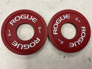 Used Rogue 1lb Fractional Plate Set Red 11855-S000192482