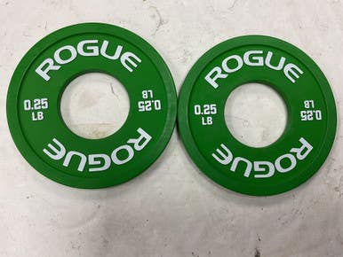 Used Rogue .25lb Fractional Plate Set Green 11855-S000192480