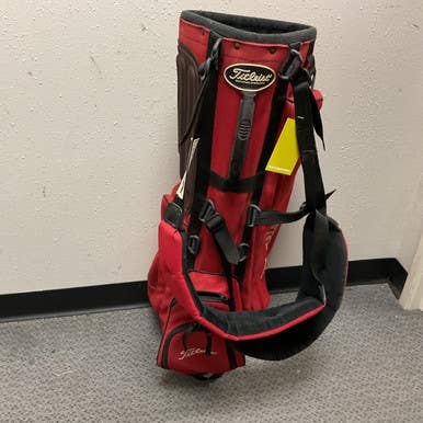 Used Titleist 4 PLAYERS Mens Stand Bag Red 11855-S000192460