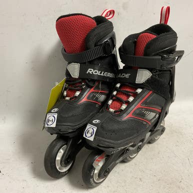 Used Rollerblade SPITFIRE XT ADJ 11-1 Junior Rec Fitness Skates Black Adjustable 11855-S000192457