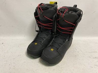 Used Salomon THE LAUNCH Mens Snowboard Boots Black Senior 11 11855-S000192411