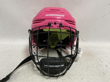 Used Warrior ALPHA ONE YOUTH Helmet Cage Combo Pink One Size 11855-S000192410