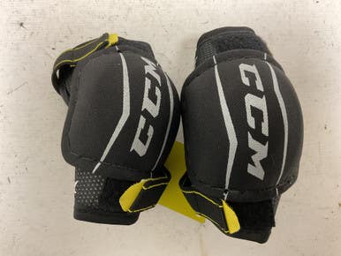 Used CCM TACKS 9550 Youth Elbow Pads Black And Yellow SM 11855-S000192413