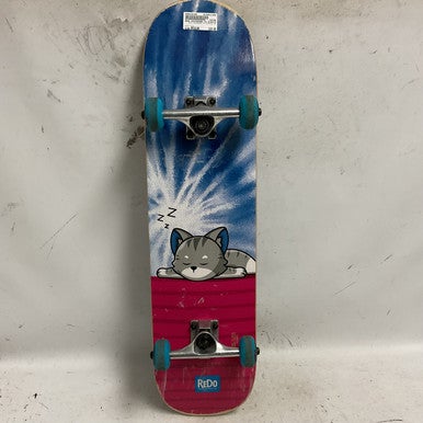 Used REDO CO SLEEPING CAT Complete Skateboard Pink Regular 11855-S000192380