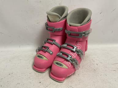 Used Roces 6 IN 1 225-255 Girls DH Ski Boot Pink 255 MP - M07.5 - W08.5 11855-S000192361