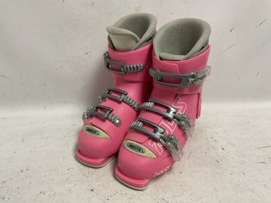Used Roces 6 IN 1 225-255 Girls DH Ski Boot Pink 255 MP - M07.5 - W08.5 11855-S000192361