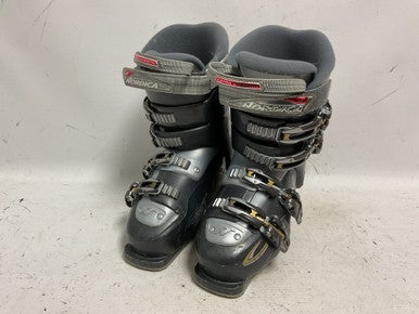 Used Nordica OLYMPIA EM8 Womens DH Ski Boot Grey 245 MP - M06.5 - W07.5 11855-S000192348